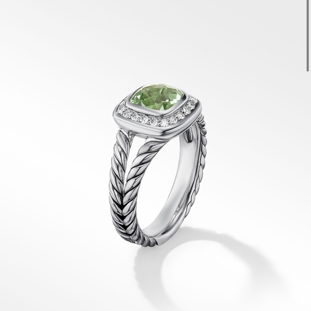 David Yurman Prasiolite Petite Albion Ring - Picture 3 of 6